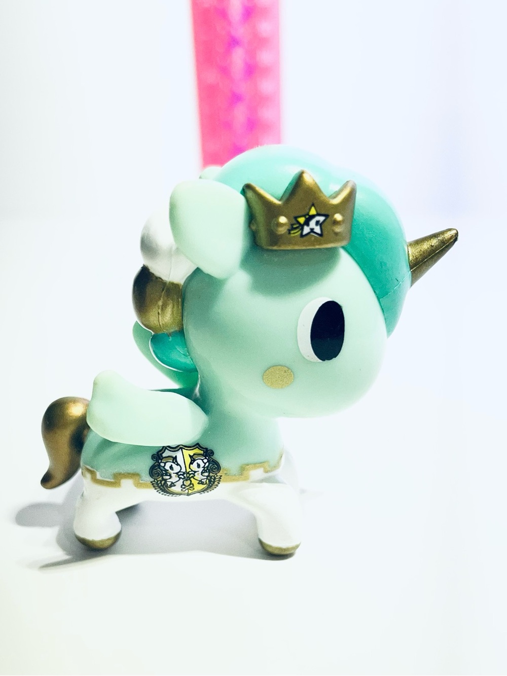 tokidoki Lancelot Mint & Gold Crowned Unicorn Figure